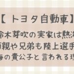 鈴木芽吹の実家は熱海で両親や兄弟も陸上選手?熱海の貴公子と呼ばれる理由は?