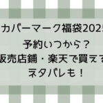 カバーマーク福袋2025予約いつから?販売店舗・楽天で買える?ネタバレも!