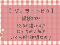 ジェラピケ福袋2025AとBの違いは?どっちが人気でいくら相当お得?