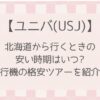 北海道からUSJの安い時期と行き方！飛行機の格安ツアーおすすめ3選！