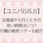 北海道からUSJの安い時期と行き方！飛行機の格安ツアーおすすめ3選！