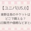 【ユニバ×東野圭吾】チケットはどこで買える?当日販売や価格などまとめ