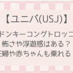 【ユニバ】ドンキーコングトロッコは怖い？妊婦や赤ちゃんも乗れる